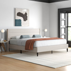 Littrell upholstered platform bed wade deals logan